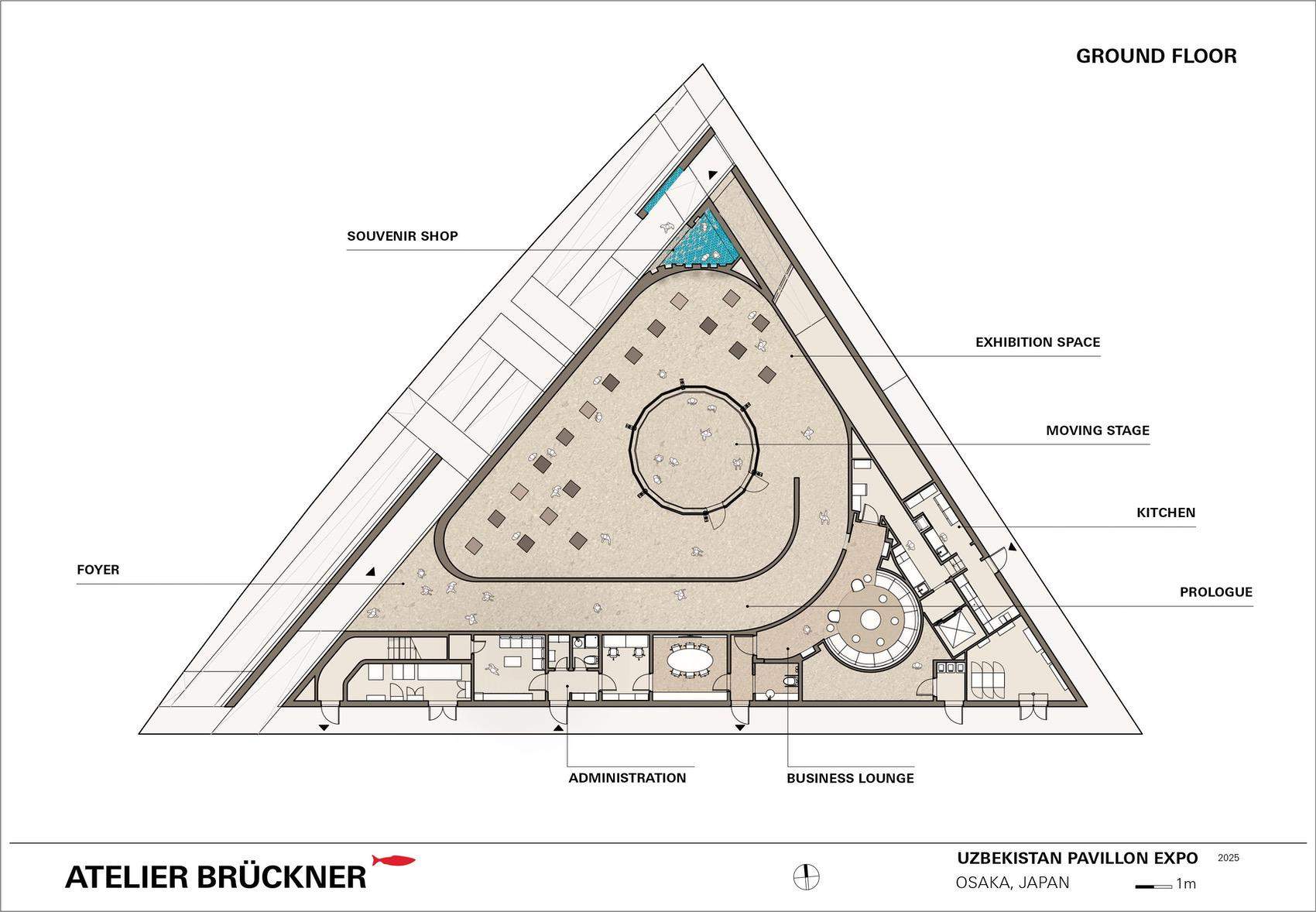 2025年日本大阪世博会 乌兹别克斯坦馆“知识花园——未来社会实验室” / ATELIER BRÜCKNER