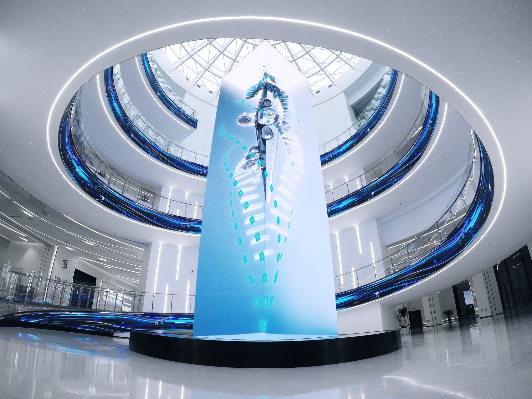 乌镇世界互联网科技馆中庭装置《和合共融》 / 某集体MOUJITI ART+TECH