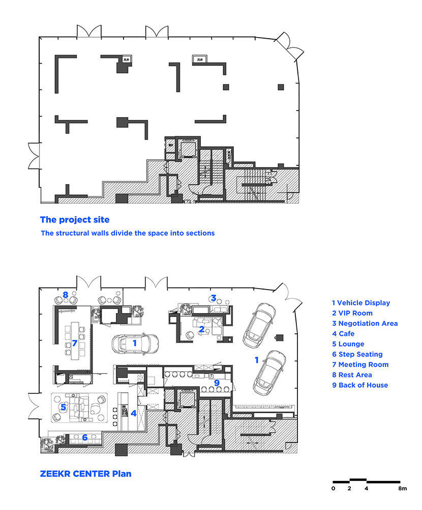 ZEEKR极氪中心·西安南湖金座店 - 在现代空间中体现古城魅力 / MOC DESIGN