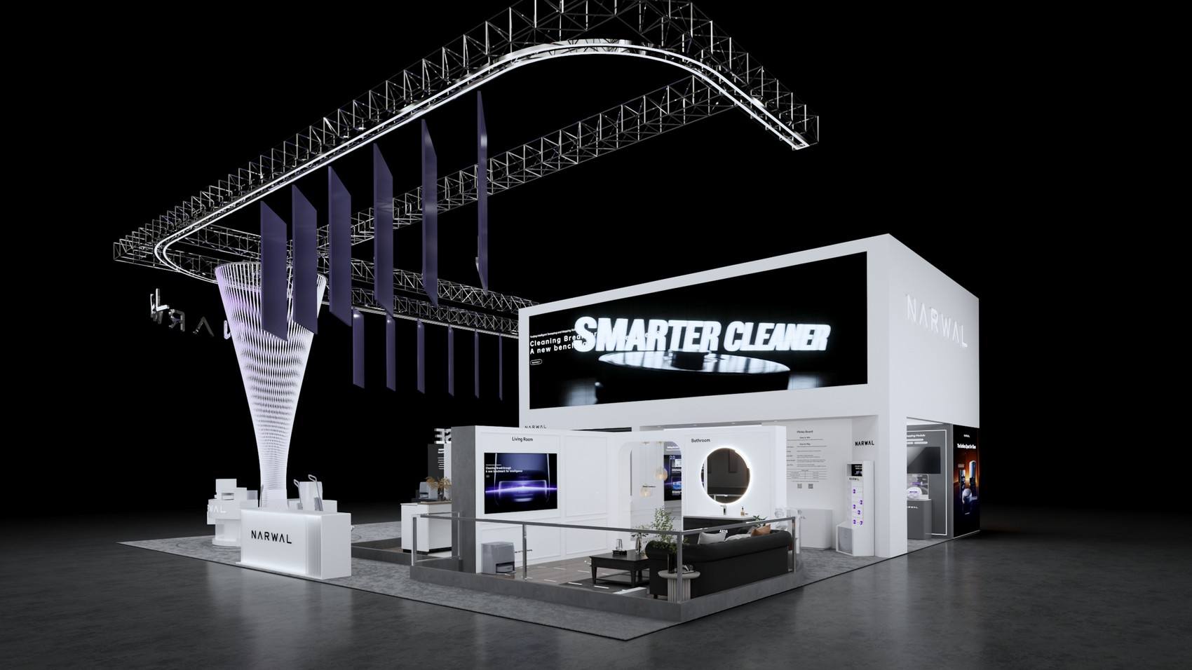 拉斯维加斯CES2025 NARWAL云鲸展台 / FORMS方世