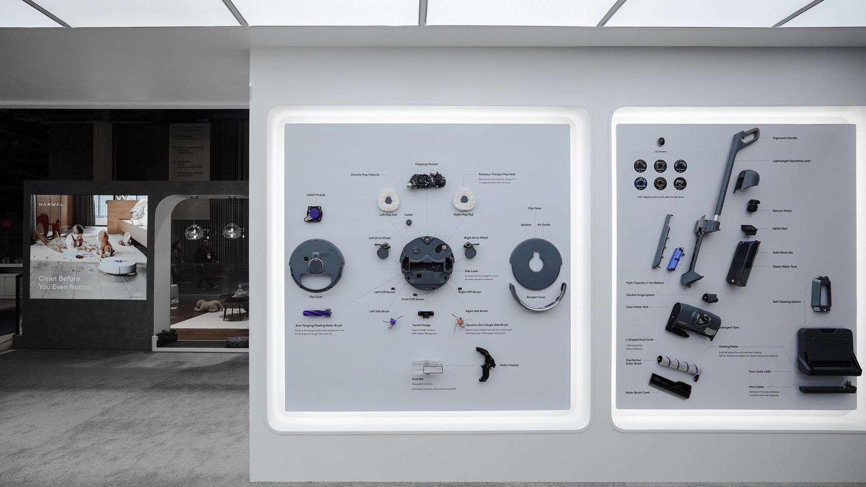 拉斯维加斯CES2025 NARWAL云鲸展台 / FORMS方世