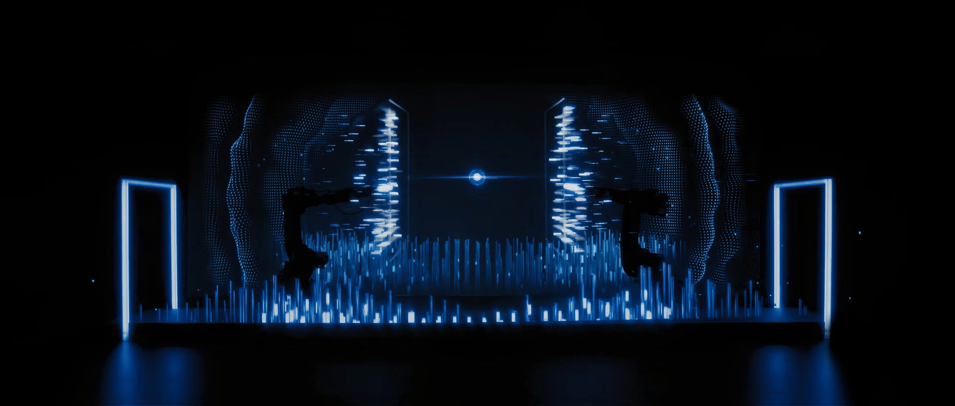 俄罗斯ROSATOM原子能公司沉浸式机械臂艺术装置 / Radugadesign