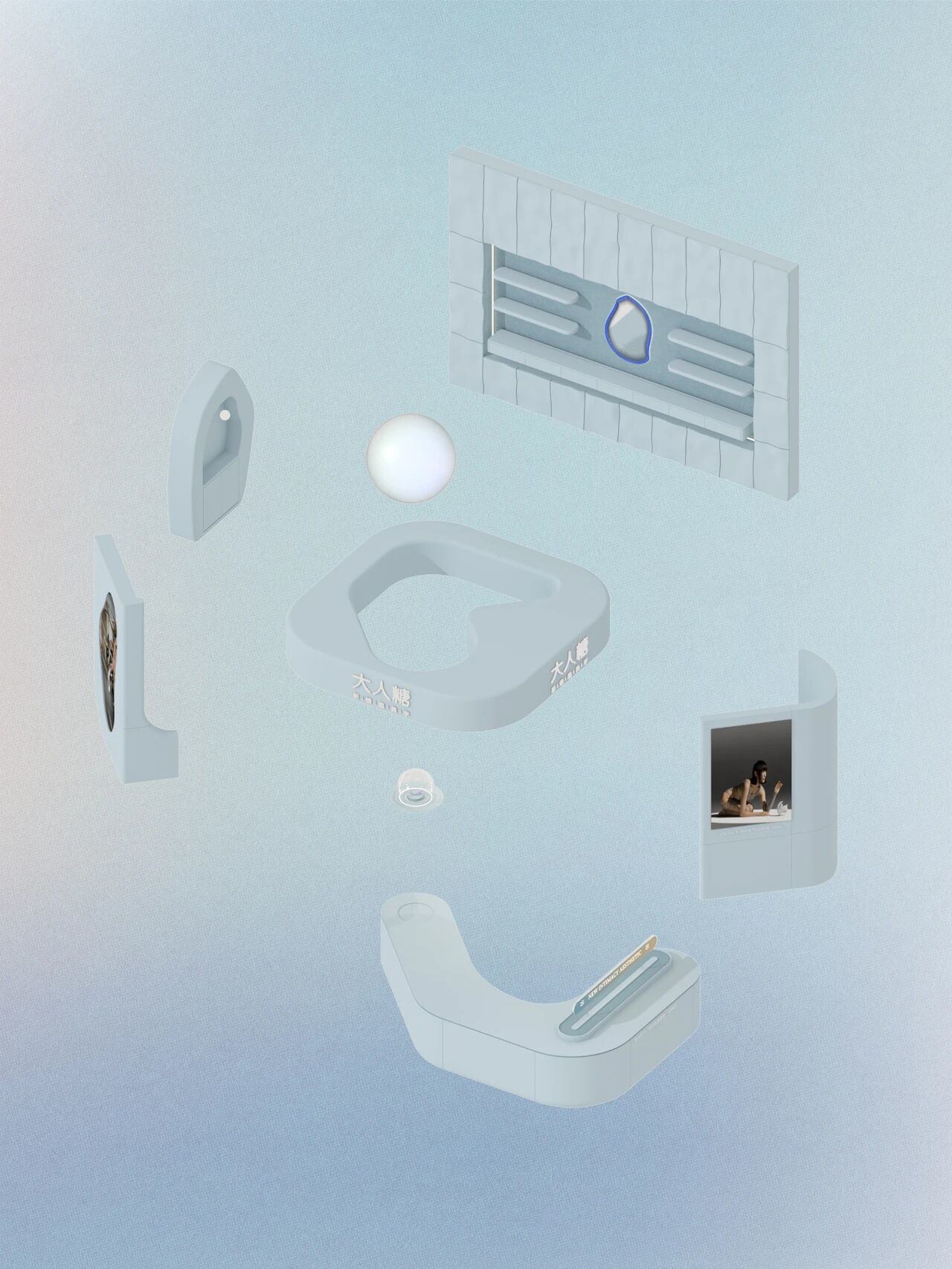 大人糖·漩洑水系秀场 展台设计 / E Studio 壹所设计工作室