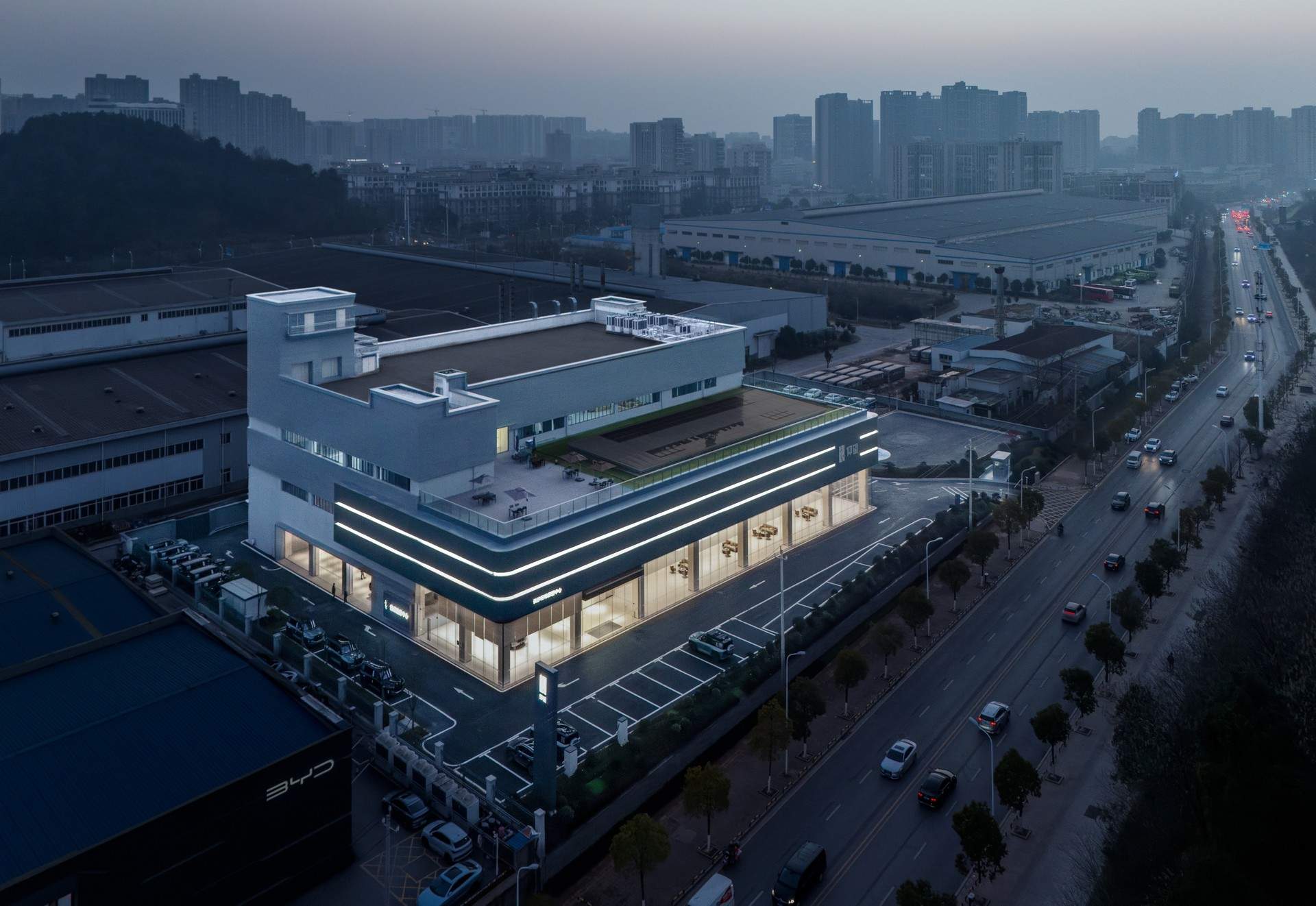 长沙比亚迪仰望汽车超级旗舰中心店 / FORMS方世