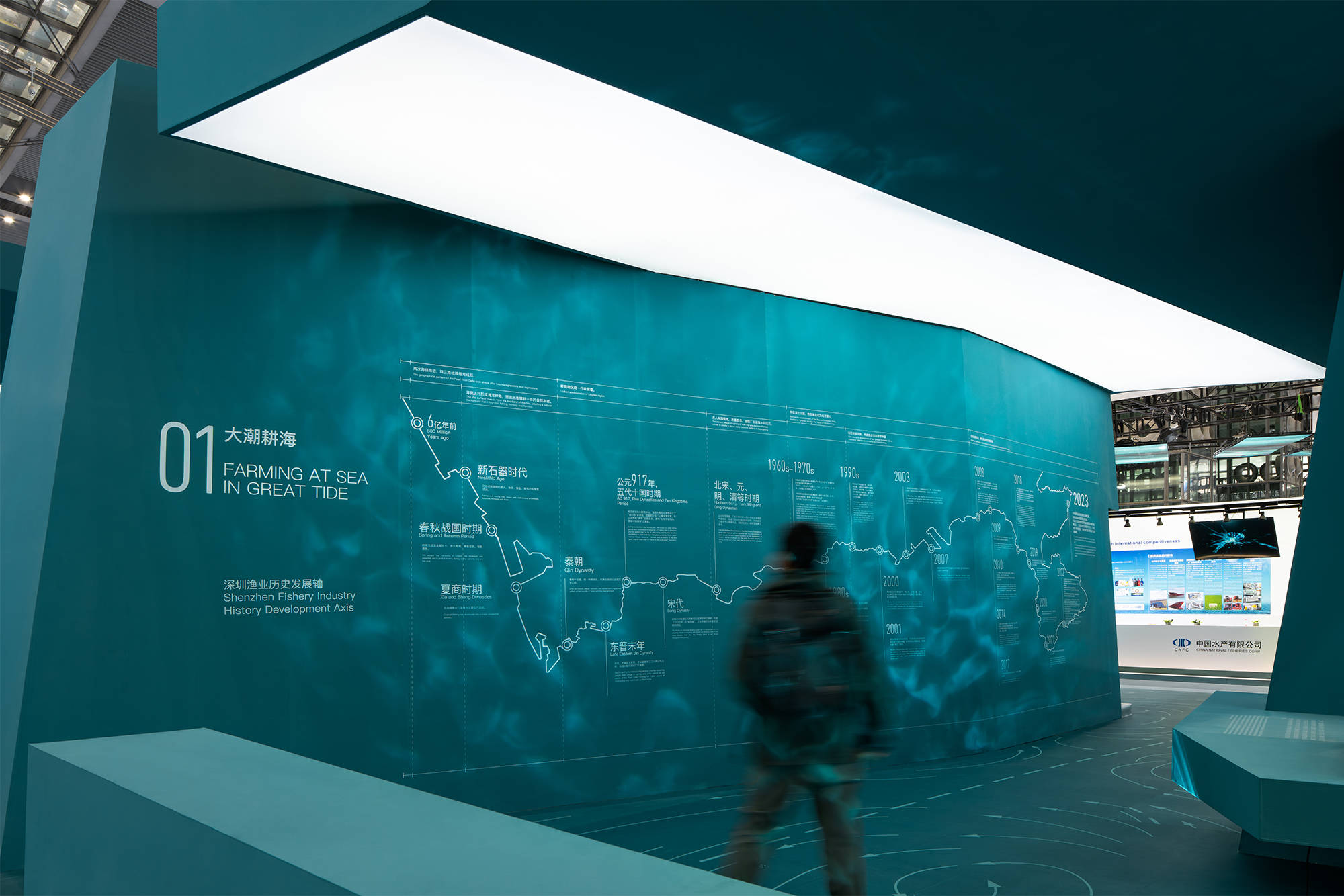 百舸争流，深圳渔博会“渔业发展建设规划展”策展及展览设计 / Pills Architects