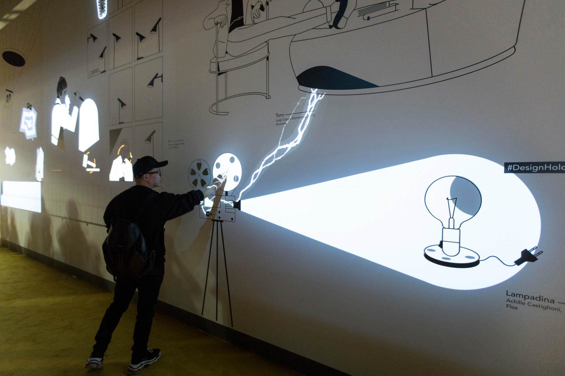 为 Design Holding 打造的趣味互动墙，米兰设计周国际家具展 / Dotdotdot