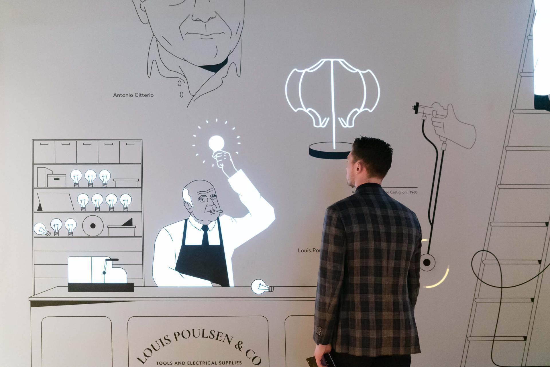 为 Design Holding 打造的趣味互动墙，米兰设计周国际家具展 / Dotdotdot