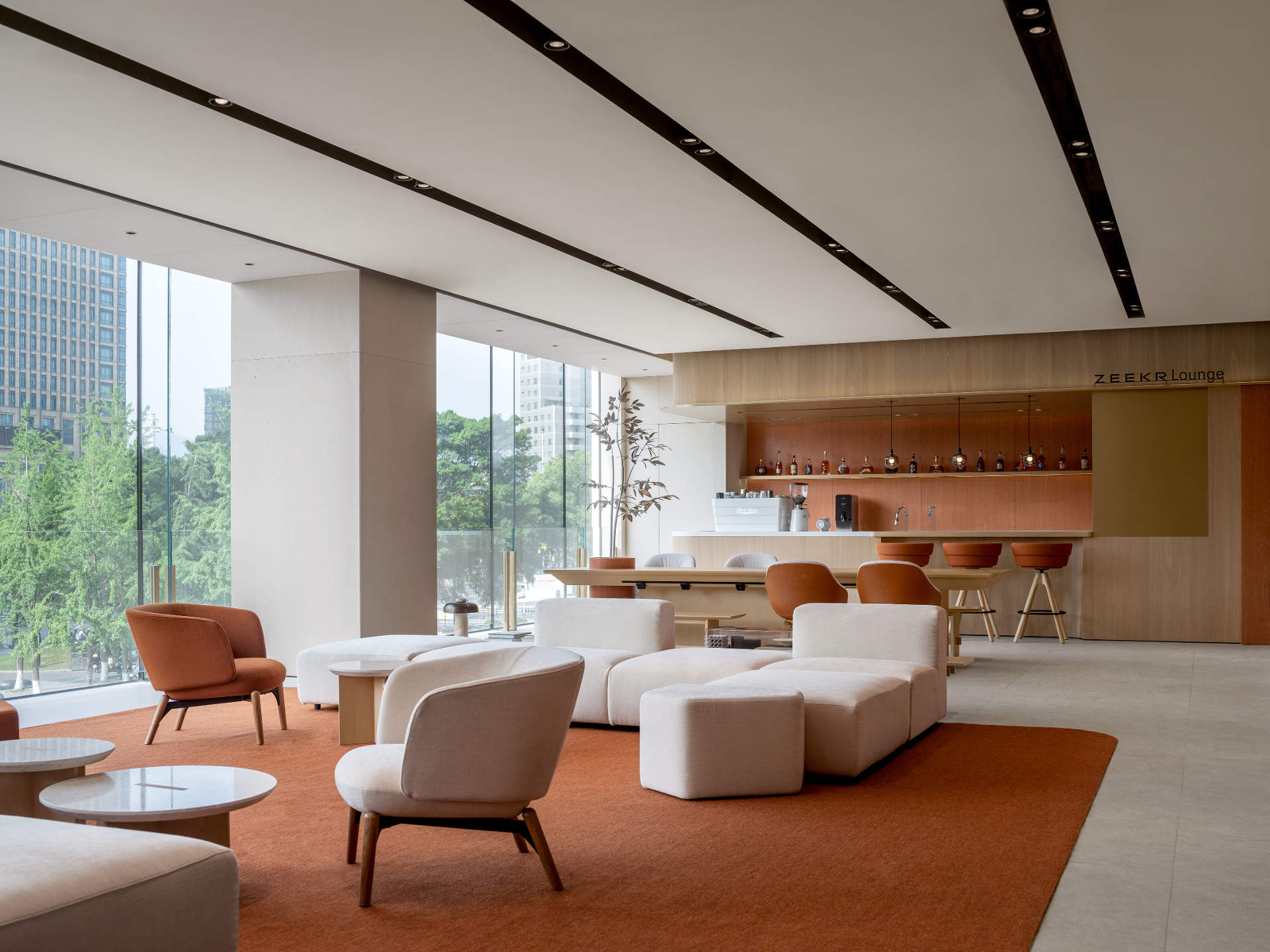 温暖舒适中融汇艺术与科技——极氪中心·温州财富中心店 / MOC DESIGN