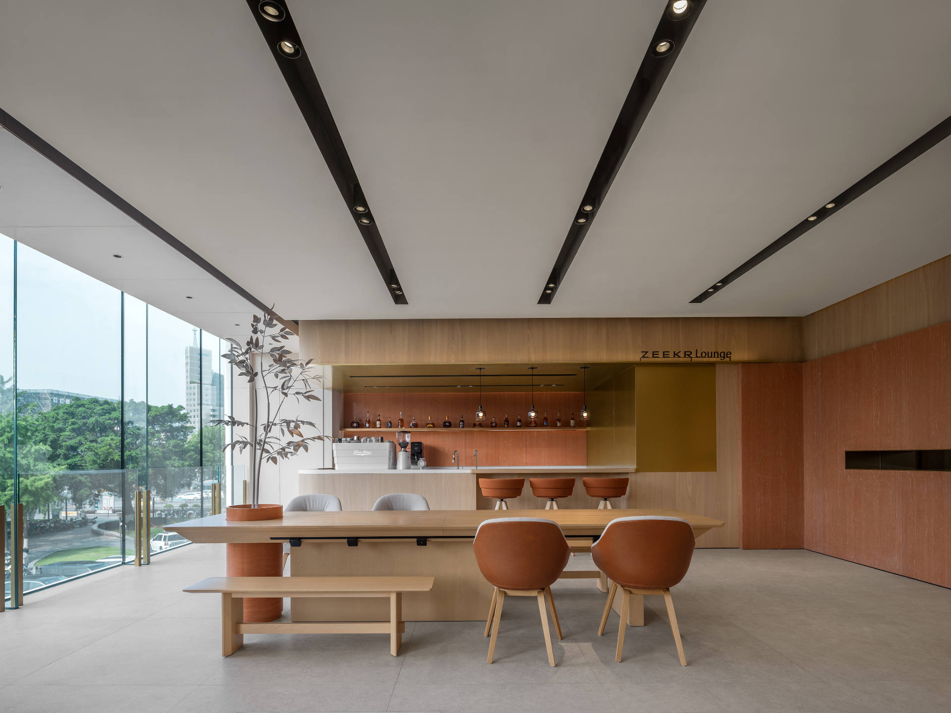 温暖舒适中融汇艺术与科技——极氪中心·温州财富中心店 / MOC DESIGN