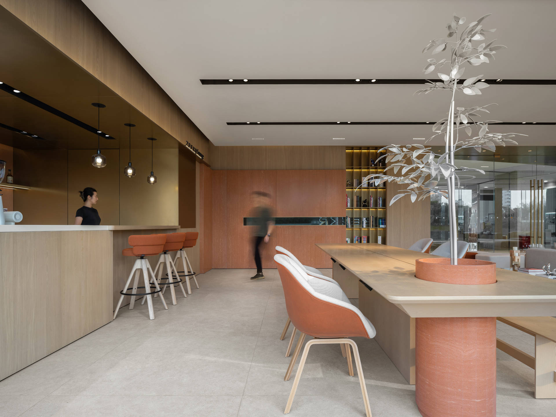 温暖舒适中融汇艺术与科技——极氪中心·温州财富中心店 / MOC DESIGN