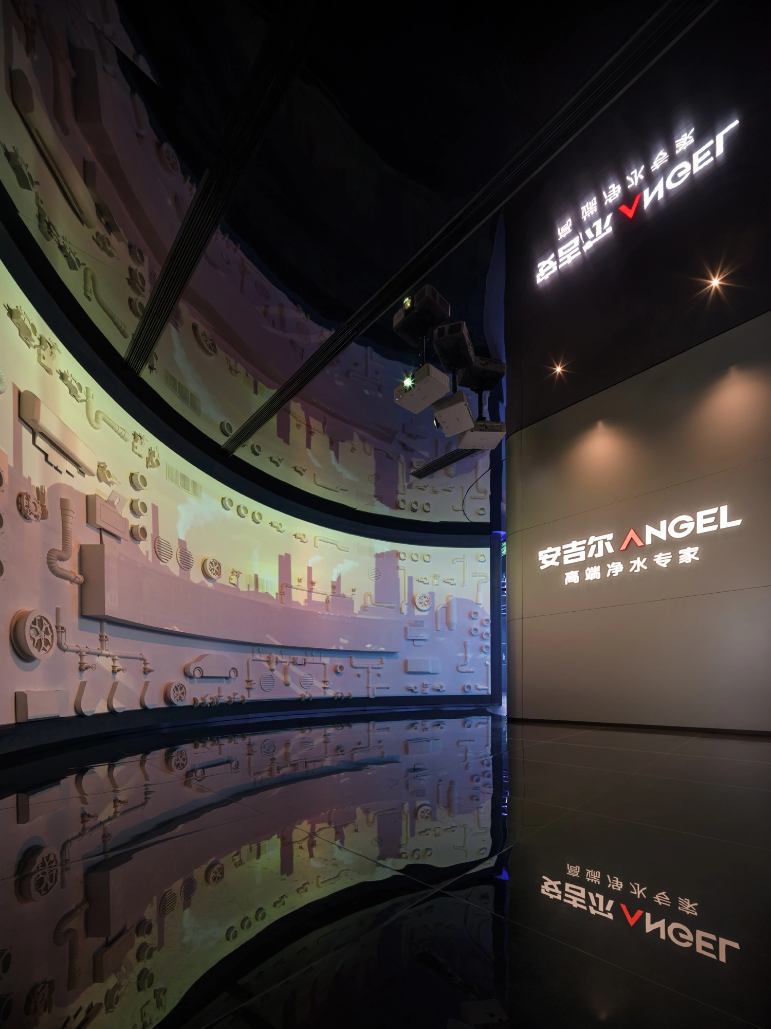 深圳,安吉尔展厅:“活水”探寻之旅 / D&M店与面创意