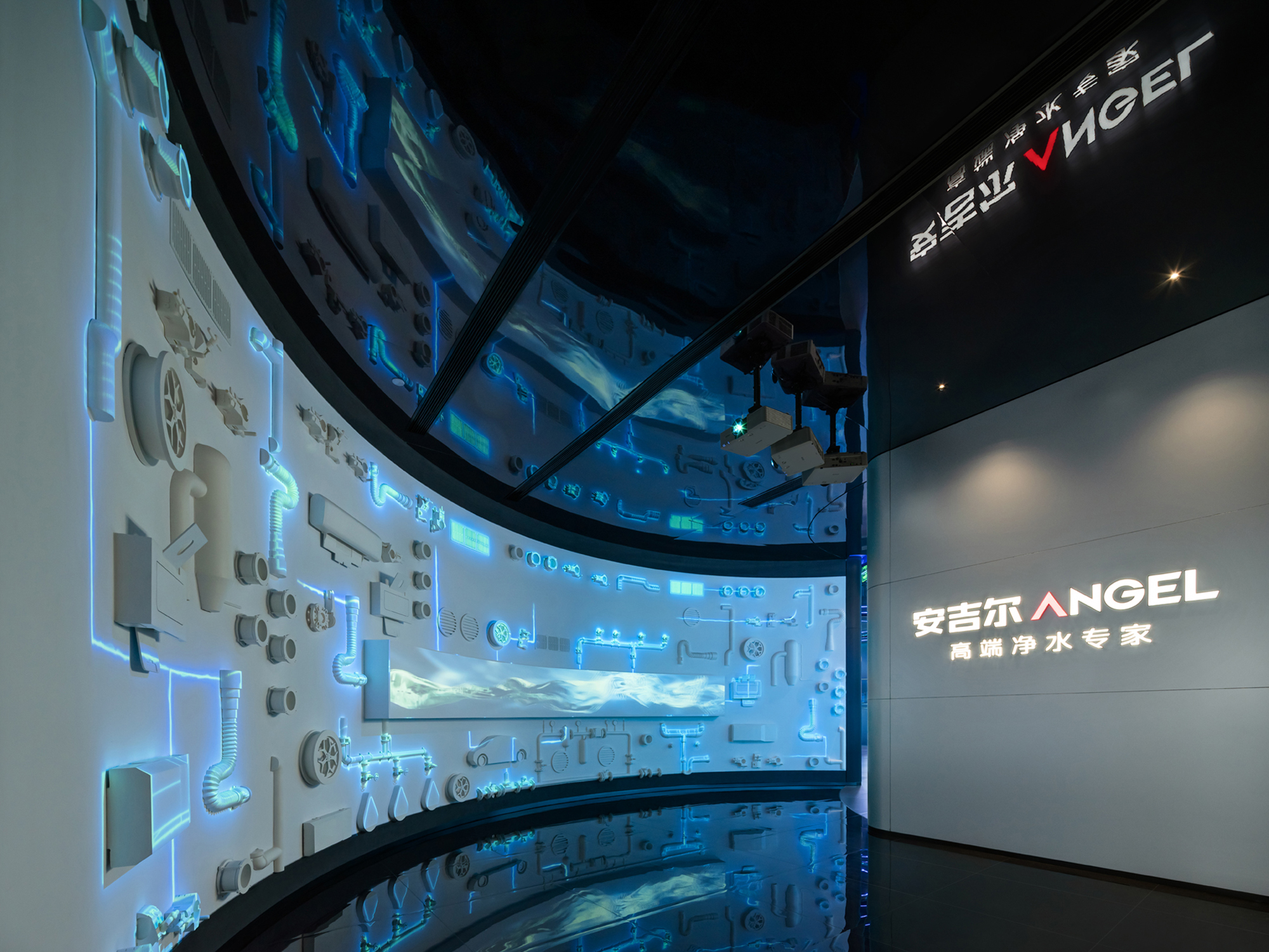 深圳，安吉尔展厅：“活水”探寻之旅 / D&M店与面创意